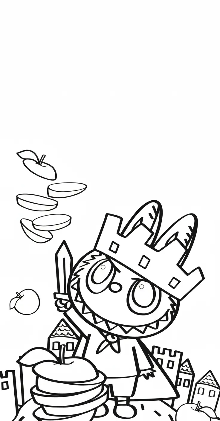 hình tô màu labubu pdf