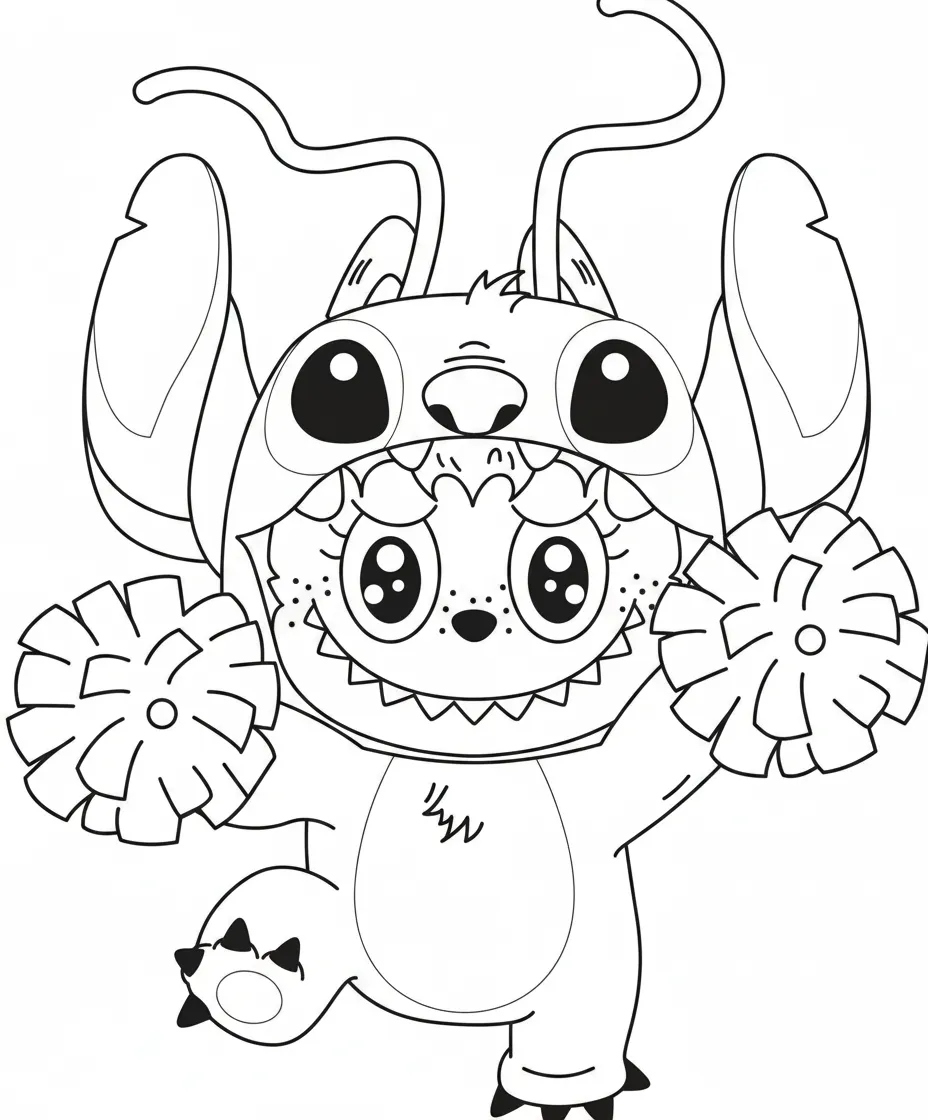 in hình labubu cho bé tập tô