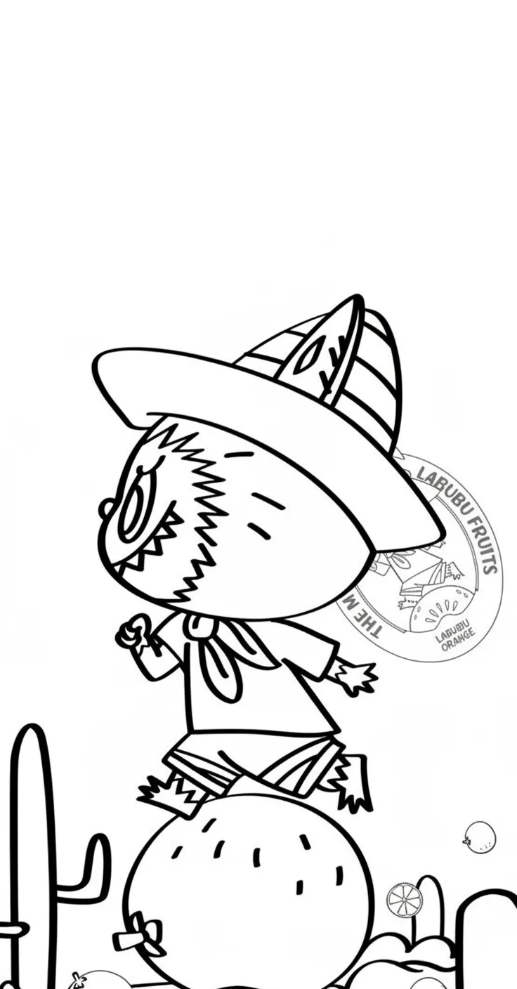 tranh tô màu labubu cho bé 8 tuổi miễn phí