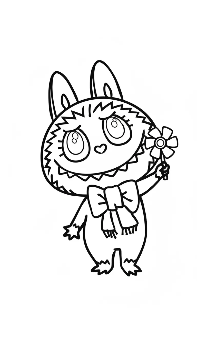 tranh tô màu labubu pdf