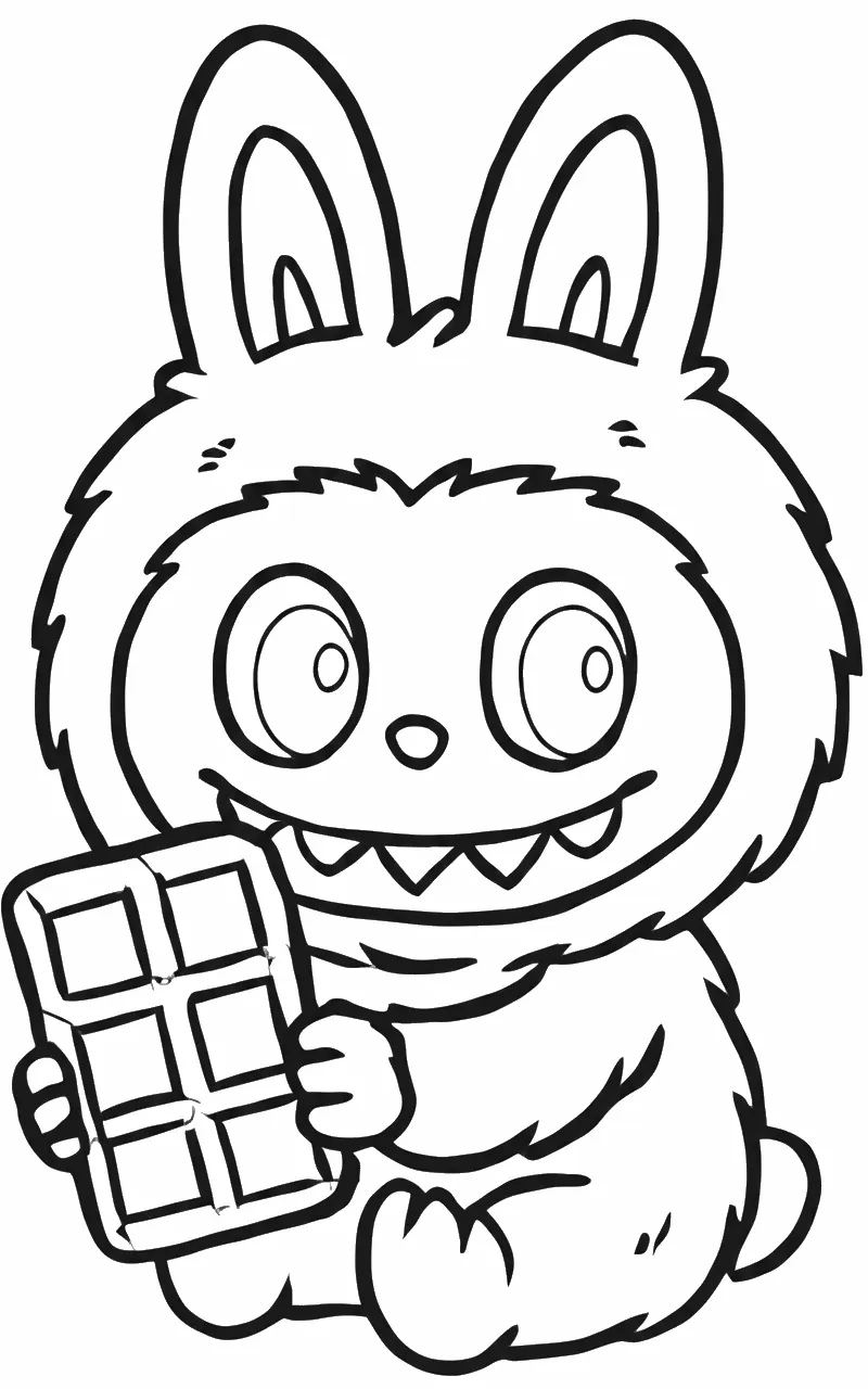 tranh tô màu labubu cho bé 5 tuổi