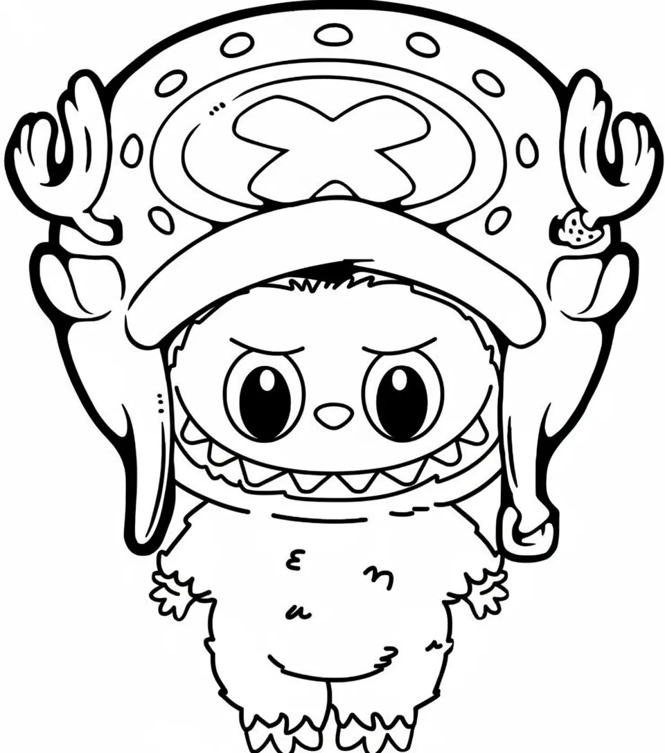 tải tranh tô màu labubu cho bé 8 tuổi