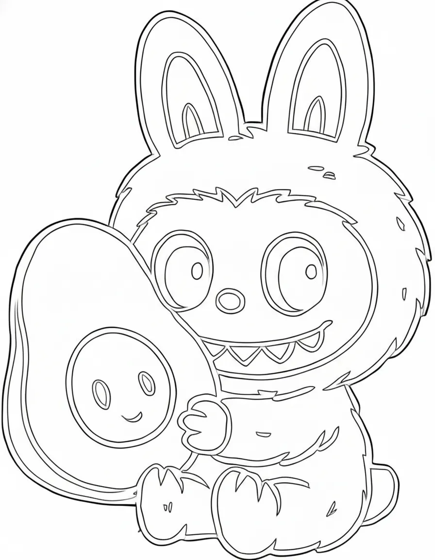 tranh tô màu labubu pdf 1