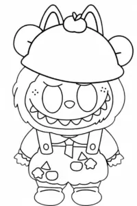 hình tô màu labubu cho bé