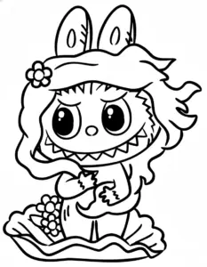 tải hình tô màu labubu cho bé 4 tuổi