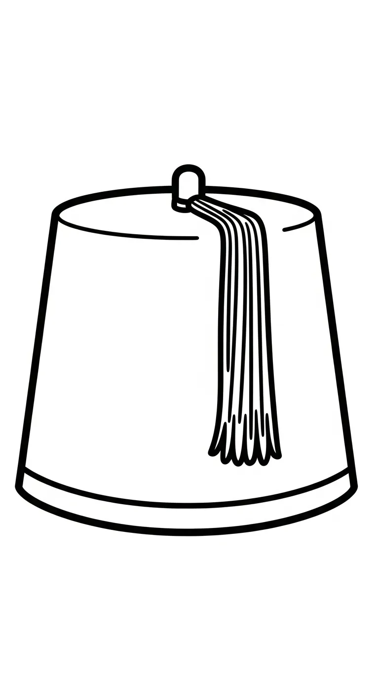 hình tô màu Tranh tô màu mũ miễn phí 1