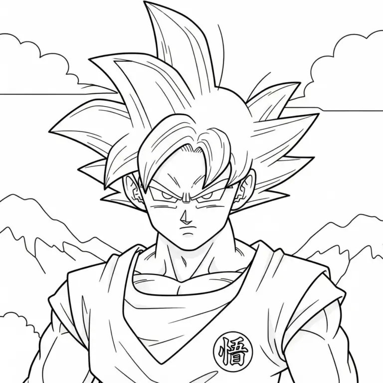 Tranh tô màu Songoku