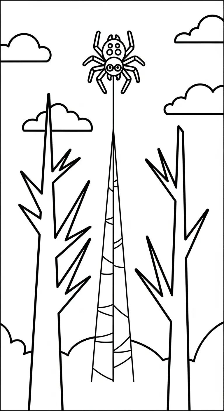 download hình tô màu Tranh Tô Màu Nhện miễn phí