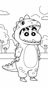 hình tô màu Tranh Tô Màu Shin cho bé 7 tuổi miễn phí
