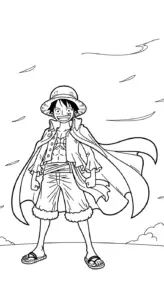 tải tranh tô màu Luffy cho bé 5 tuổi