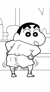 hình tô màu Tranh Tô Màu Shin in ngay