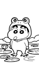 tải hình tô màu Tranh Tô Màu Shin cho bé 3 tuổi