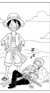 hình tô màu Luffy pdf