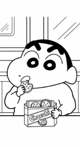 tải hình tô màu Tranh Tô Màu Shin