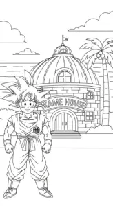 in hình Songoku cho bé tập tô