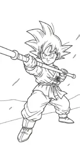 tranh tô màu Songoku tập tô