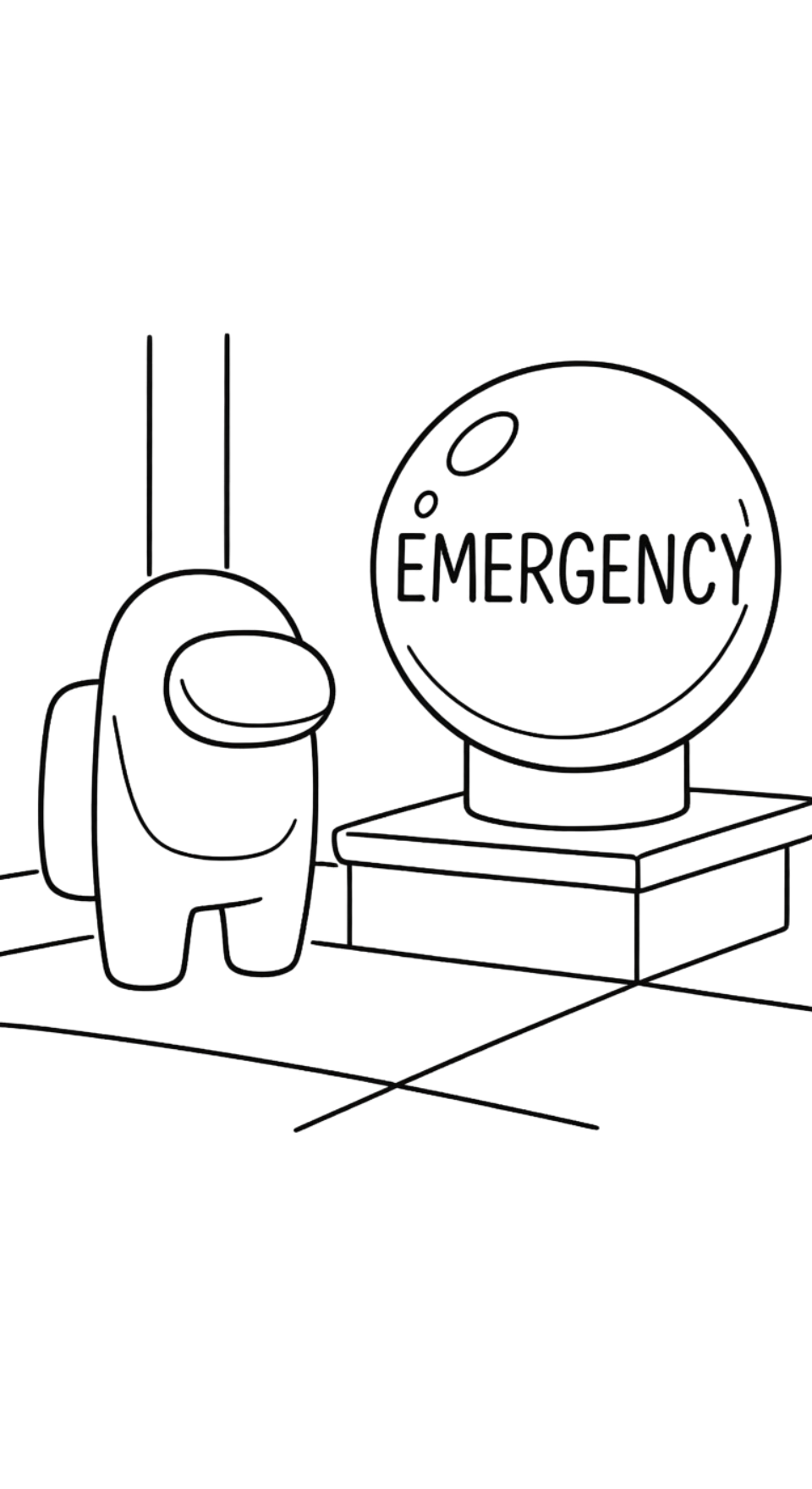 tải hình tô màu Among Us cho bé 4 tuổi