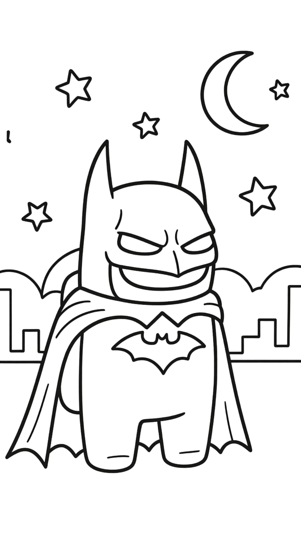 tải tranh tô màu Among Us cho bé miễn phí 1