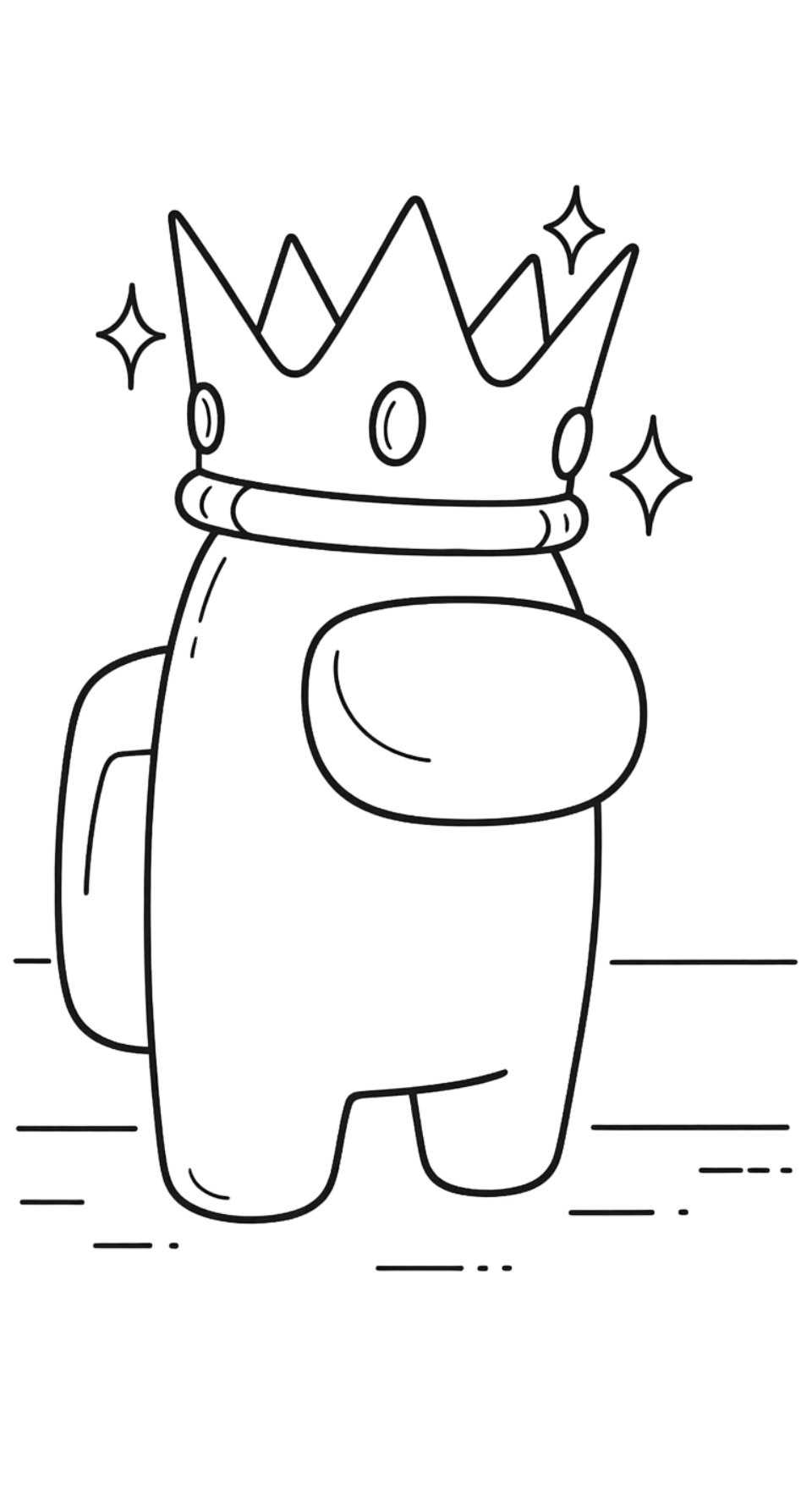 tải file tranh tô màu Among Us