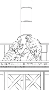 hình tô màu Batman cho bé 6 tuổi miễn phí