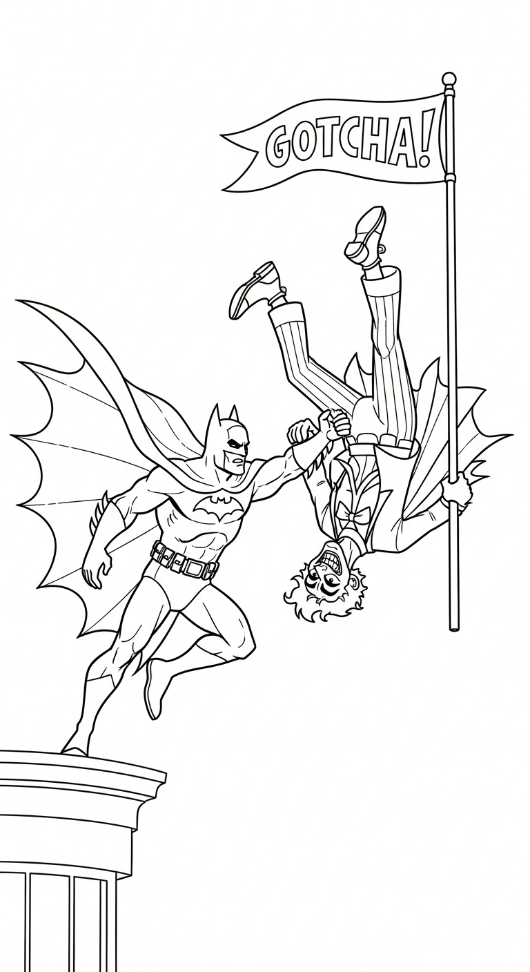 tải tranh tô màu Batman cho bé 6 tuổi