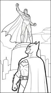 tải hình tô màu Batman cho bé