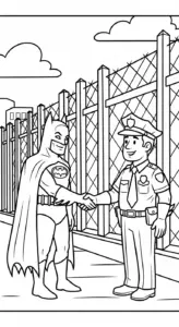 in hình tô màu Batman