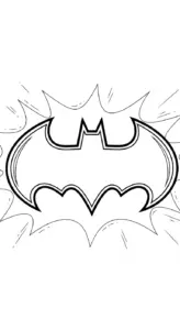 in tranh tô màu Batman cho bé 6 tuổi