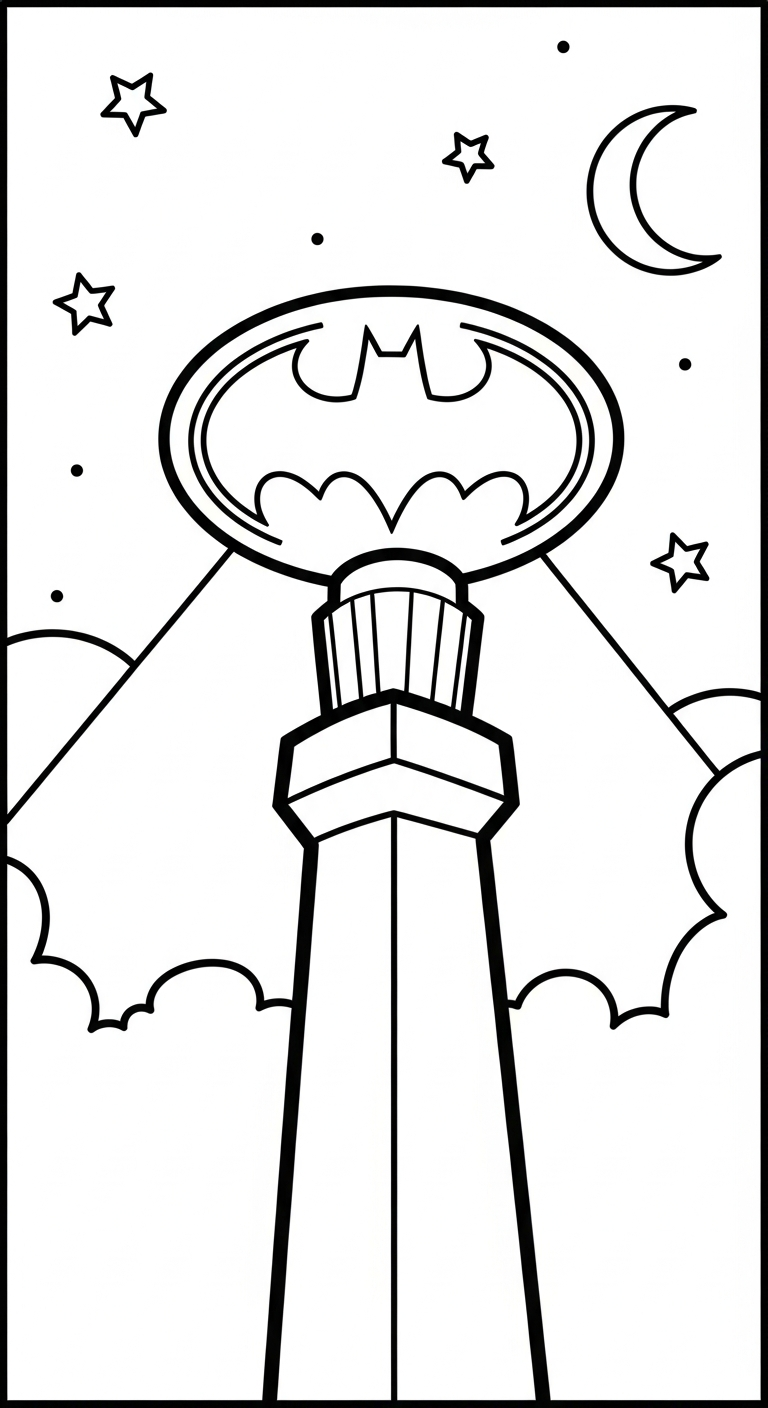 tải tranh tô màu Batman cho bé 3 tuổi