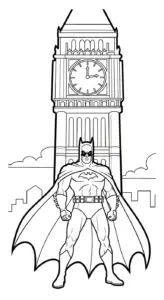 tranh tô màu Batman rõ nét