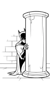 tranh tô màu Batman cho bé 5 tuổi miễn phí
