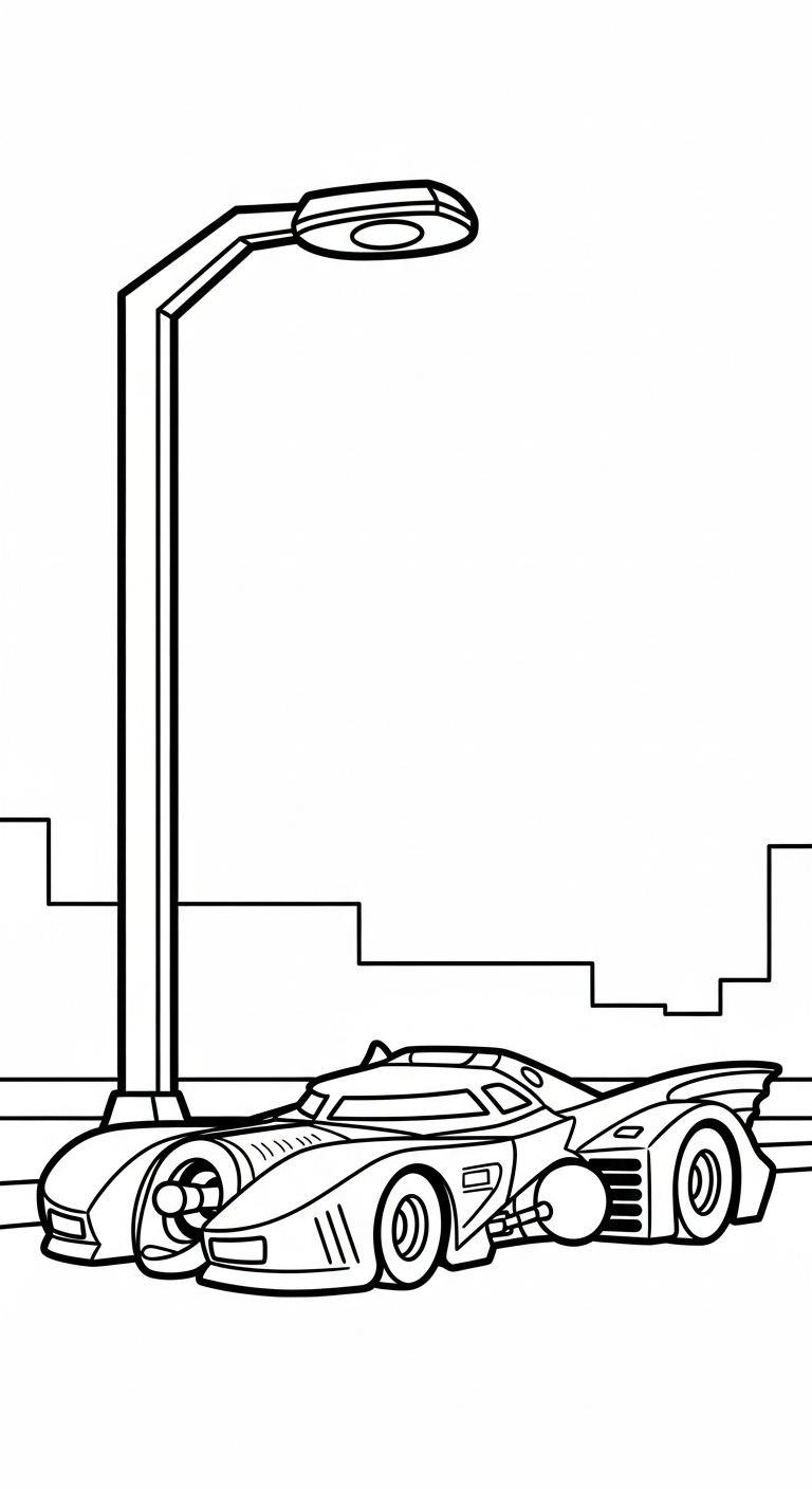 tranh tô màu Batman cho bé 4 tuổi miễn phí