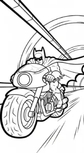 download tranh tô màu Batman cho bé