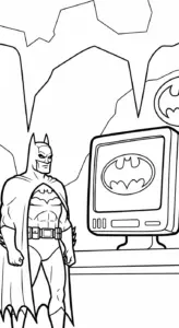 hình tô màu Batman in ngay