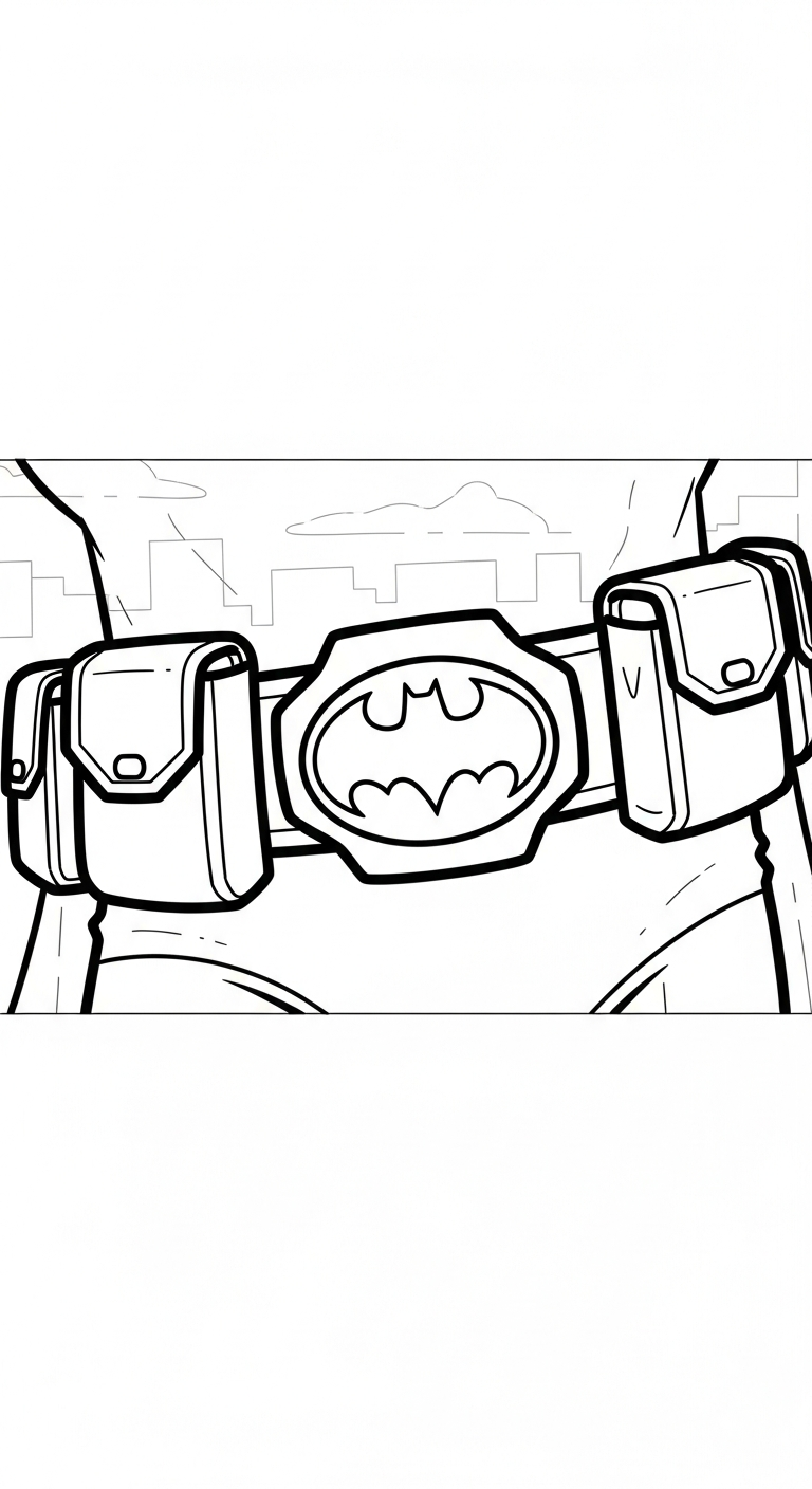 in hình tô màu Batman cho bé 8 tuổi