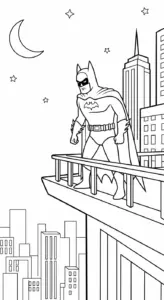 download hình tô màu Batman miễn phí