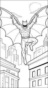 tranh tô màu Batman cho bé tải về