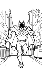 in hình tô màu Batman miễn phí