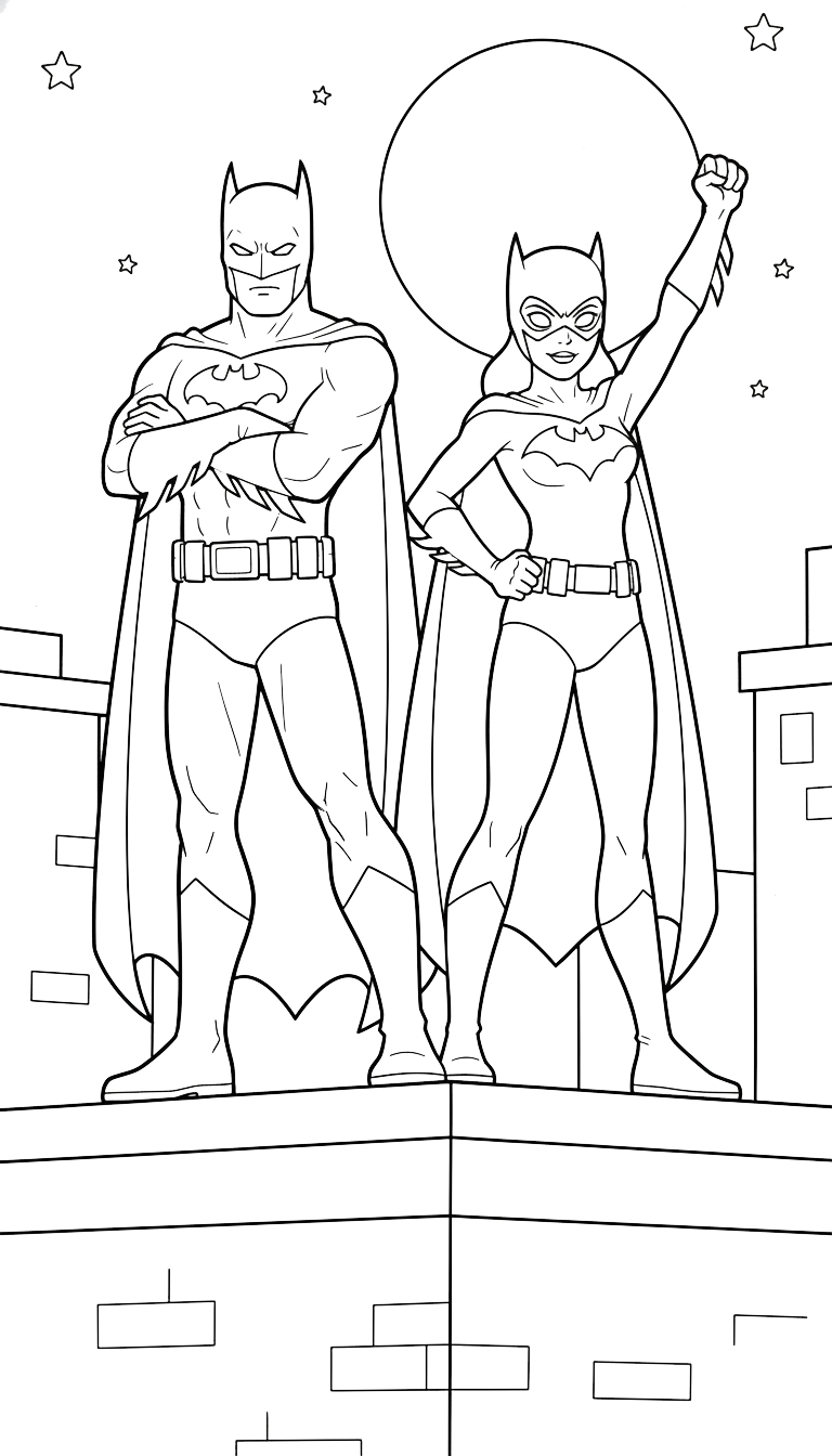 tải tranh tô màu Batman miễn phí