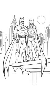 tải hình tô màu Batman cho bé 5 tuổi