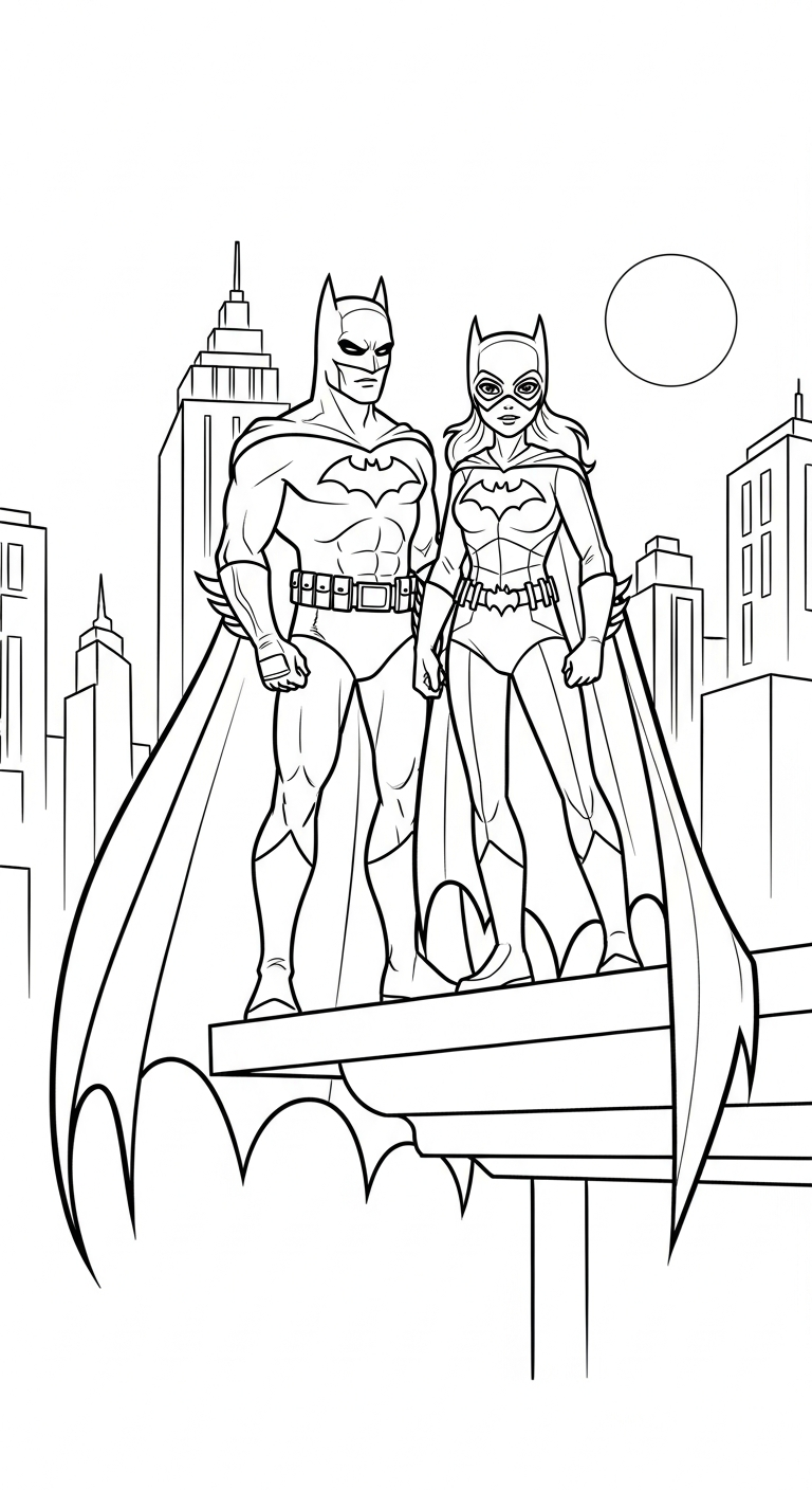 tải hình tô màu Batman cho bé 5 tuổi