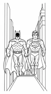 hình tô màu Batman cho bé tải về