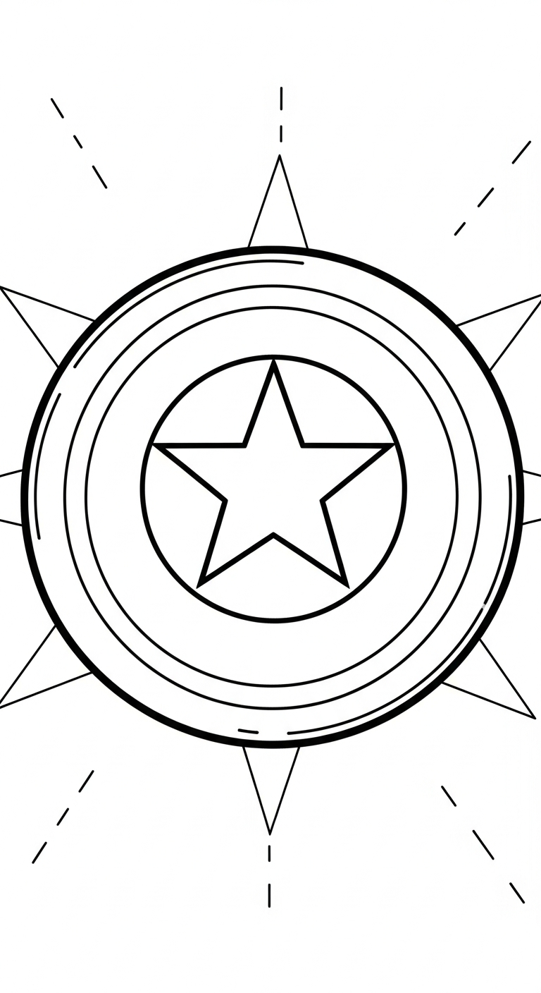 tải tranh tô màu Đội Trưởng Mỹ không mất tiền