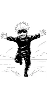 tải hình tô màu Gojo Satoru