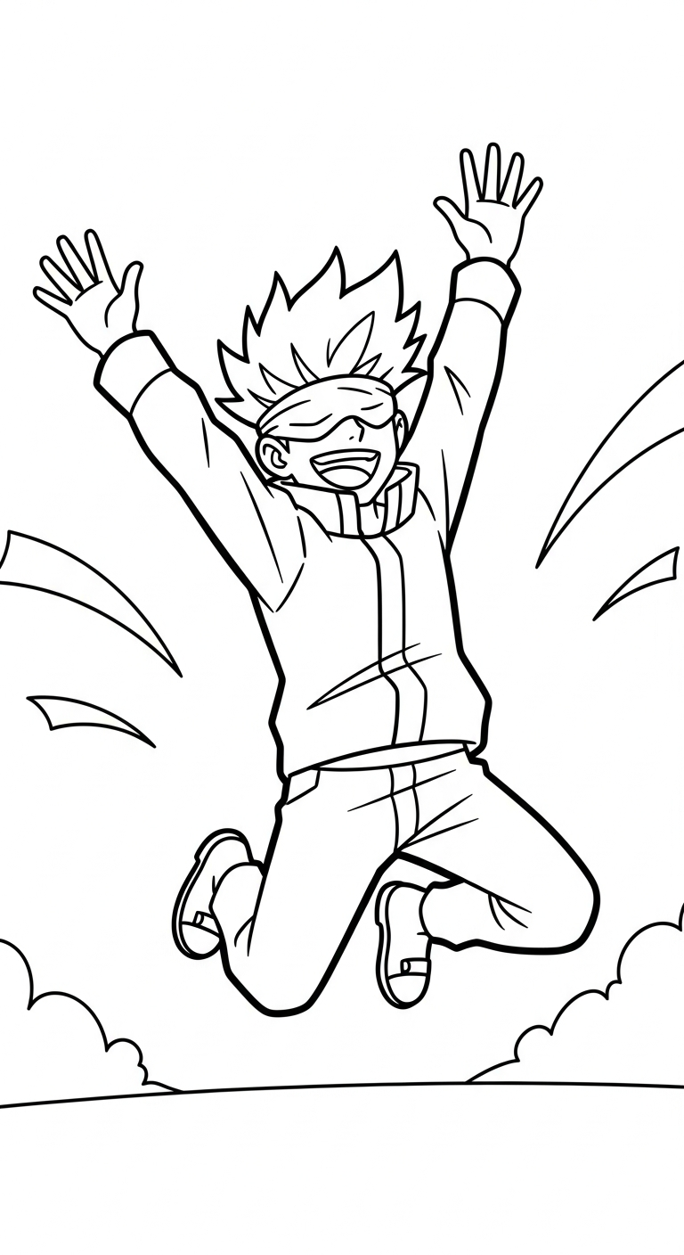 tải hình tô màu Gojo Satoru pdf