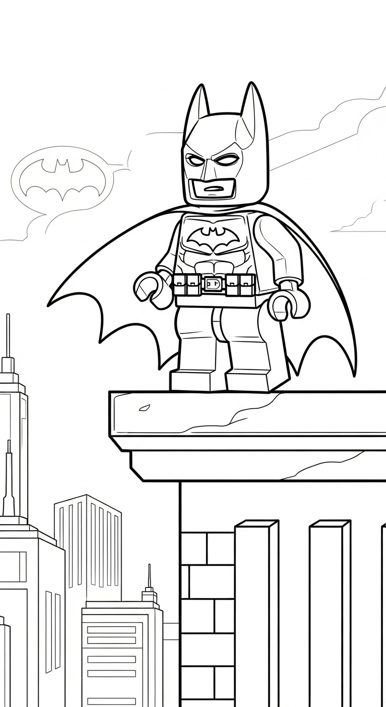 hình tô màu LEGO cho bé 3 tuổi miễn phí