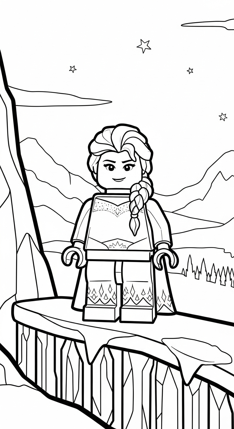 tải hình tô màu LEGO cho bé miễn phí 1