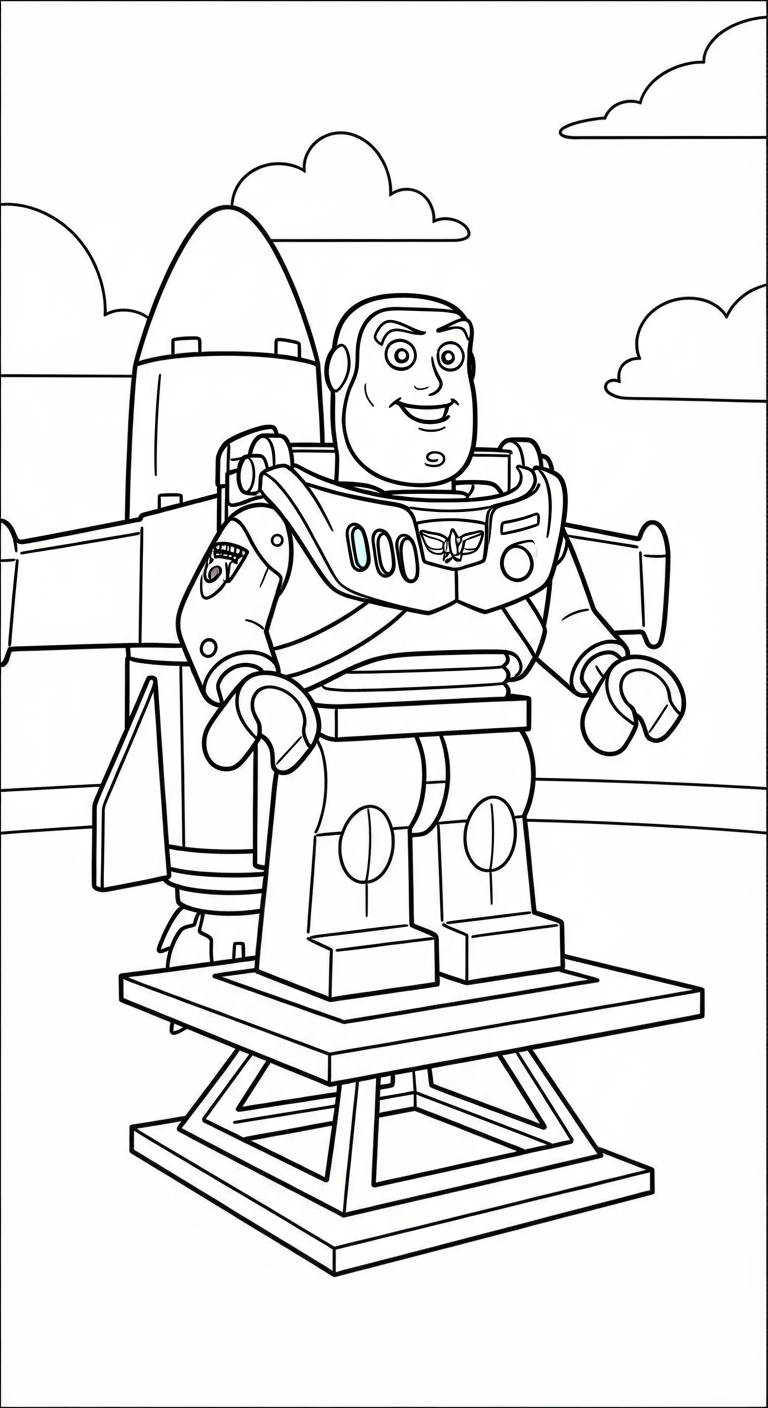 file tranh tô màu LEGO cho bé 4-5 tuổi 1