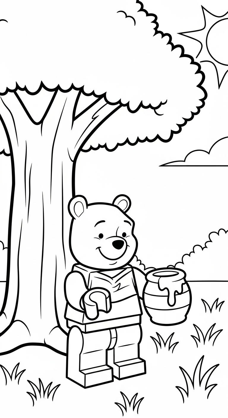 tải file tranh tô màu LEGO