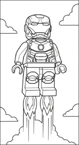 in hình tô màu LEGO cho bé 3 tuổi